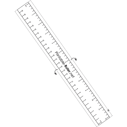 centimeter ruler printable free